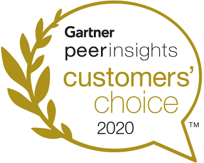 Gartner Peer Insights Customers Choice badge gold 2020